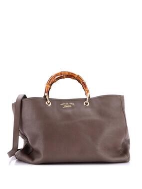 Gucci Bamboo Shopper Tote Leather Large #349662G11B